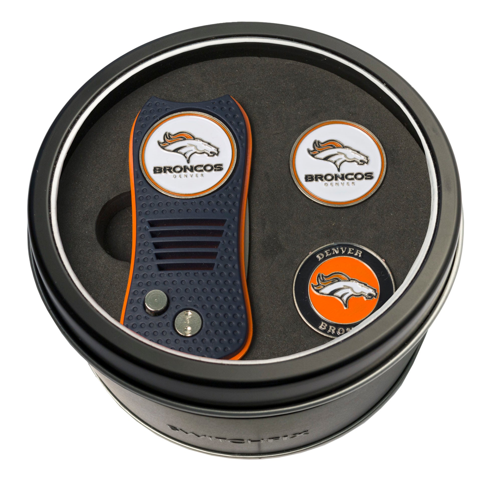 DENVER BRONCOS SWITCH MARKERS TIN