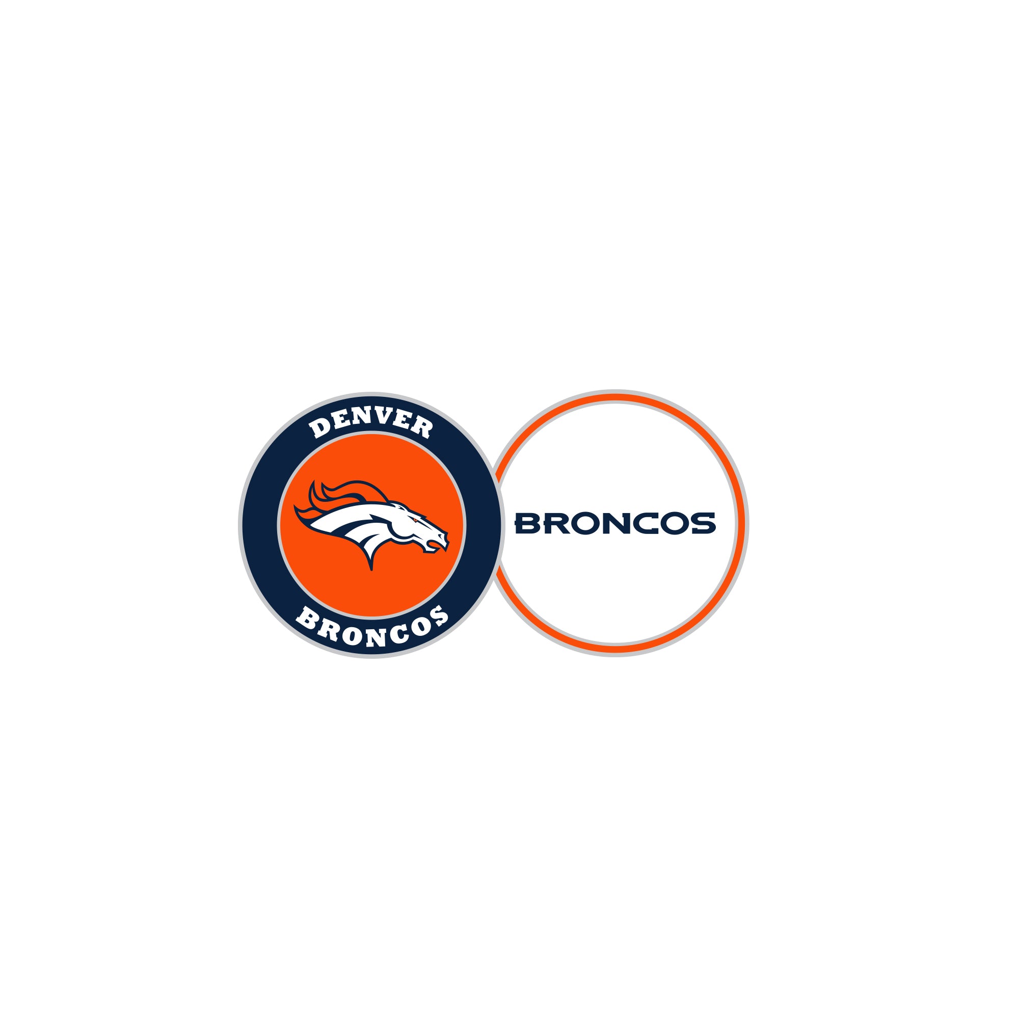 DENVER BRONCOS DOUBLE SIDED BALL MA