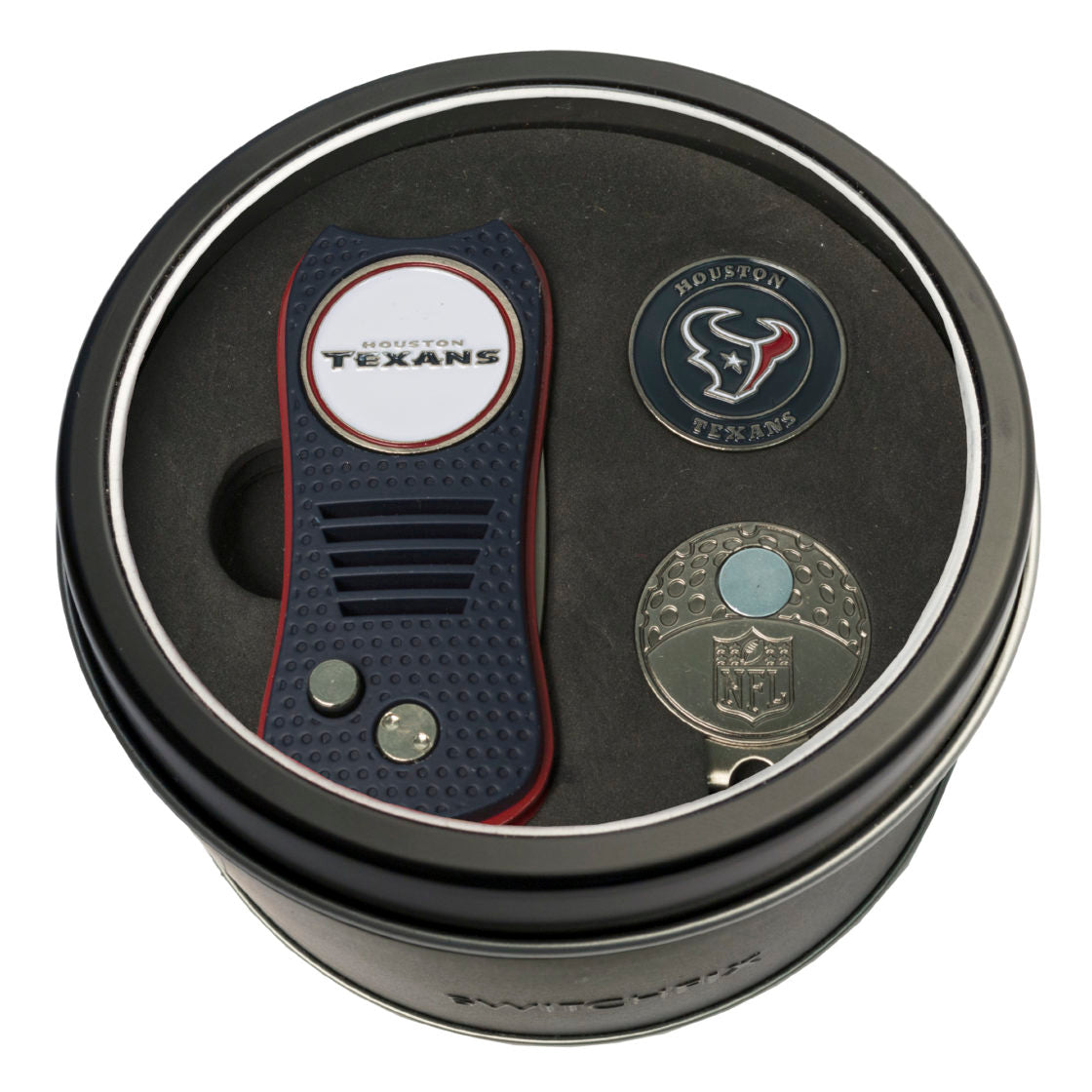 HOUSTON TEXANS SWITCH CAP CLIP TIN