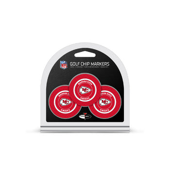 KANSAS CITY CHIEFS 3 PK GOLF CHIP