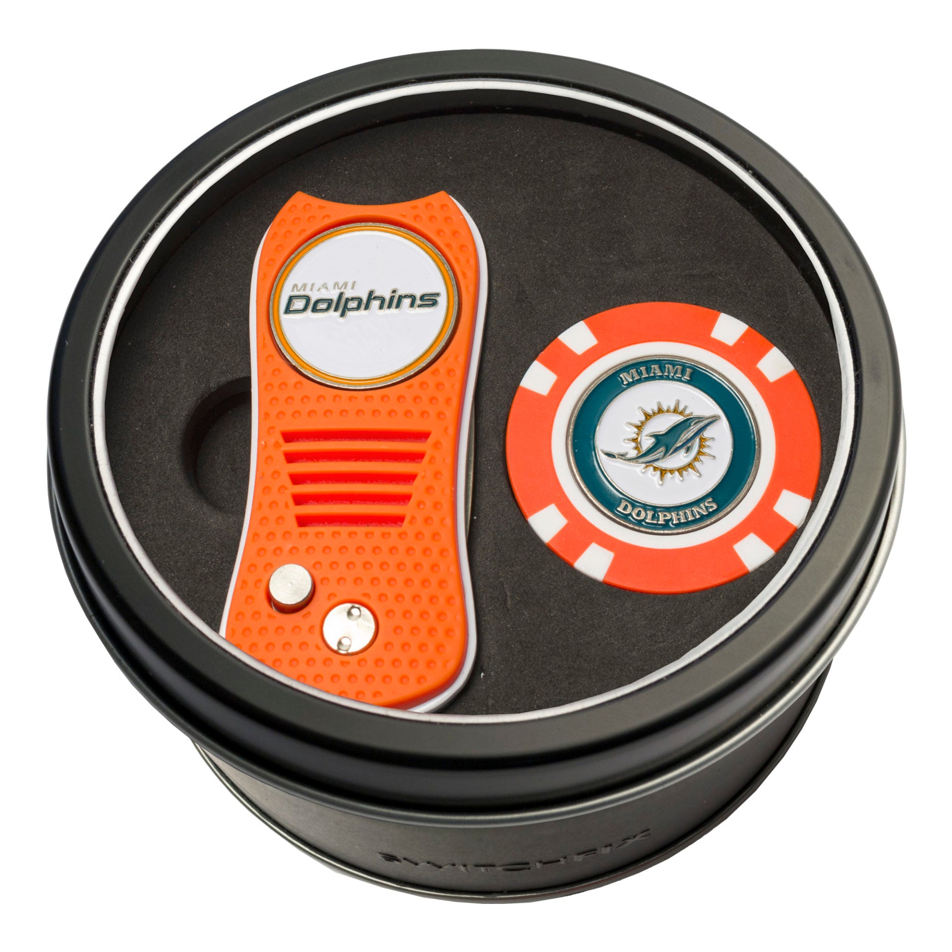 MIAMI DOLPHINS SWITCH CHIP TIN