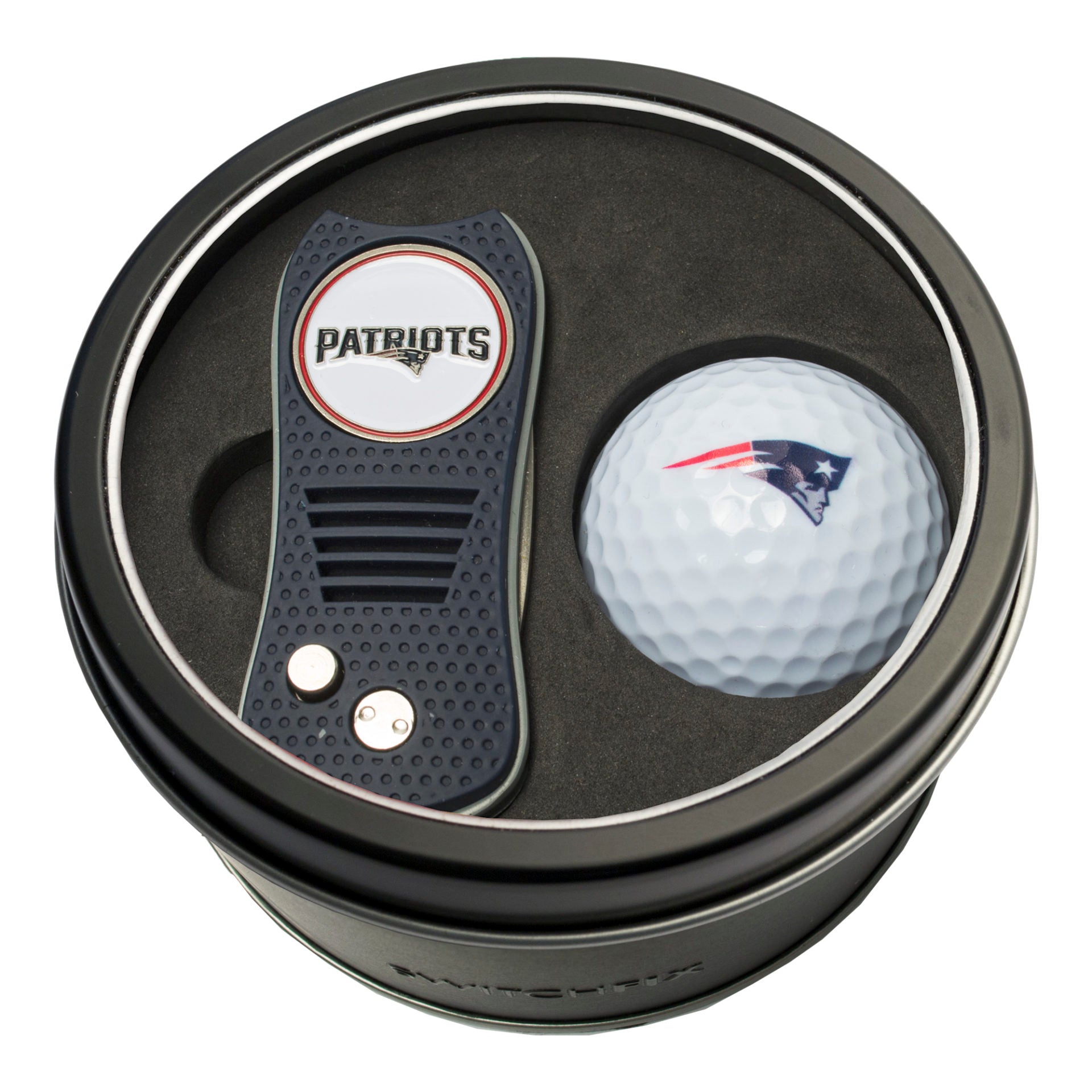 NEW ENGLAND PATS SWITCH BALL TIN