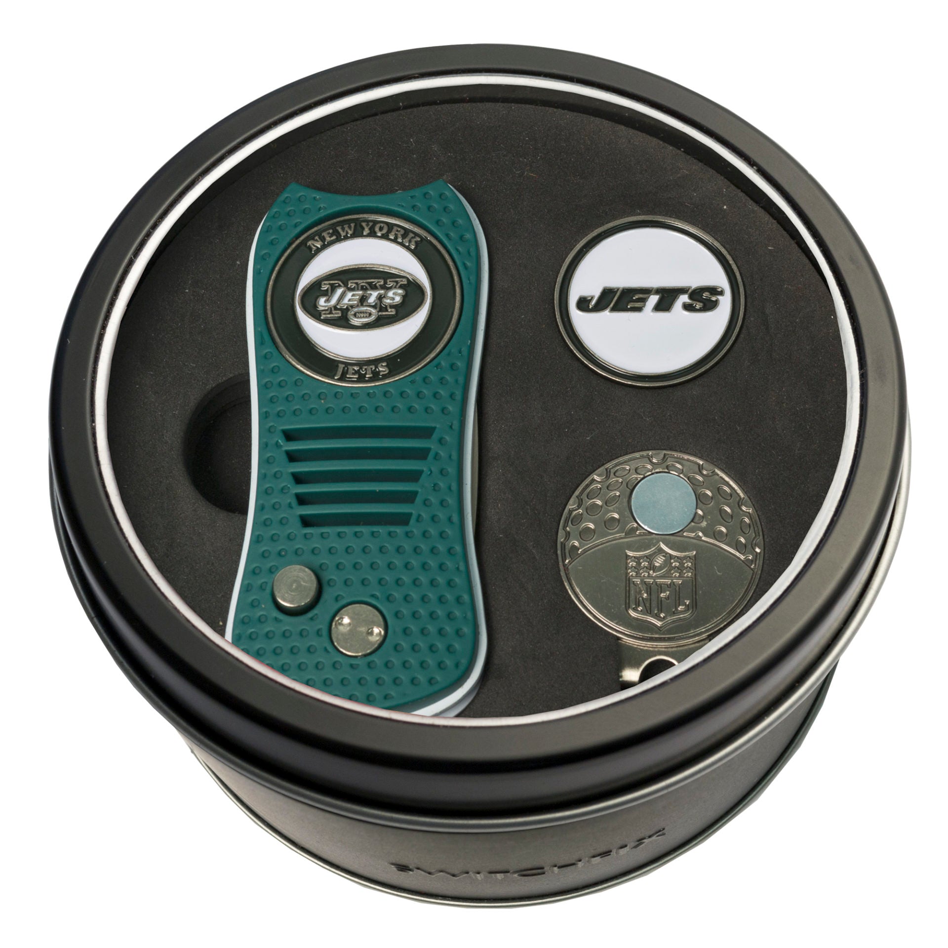 NEW YORK JETS SWITCH CAP CLIP TIN