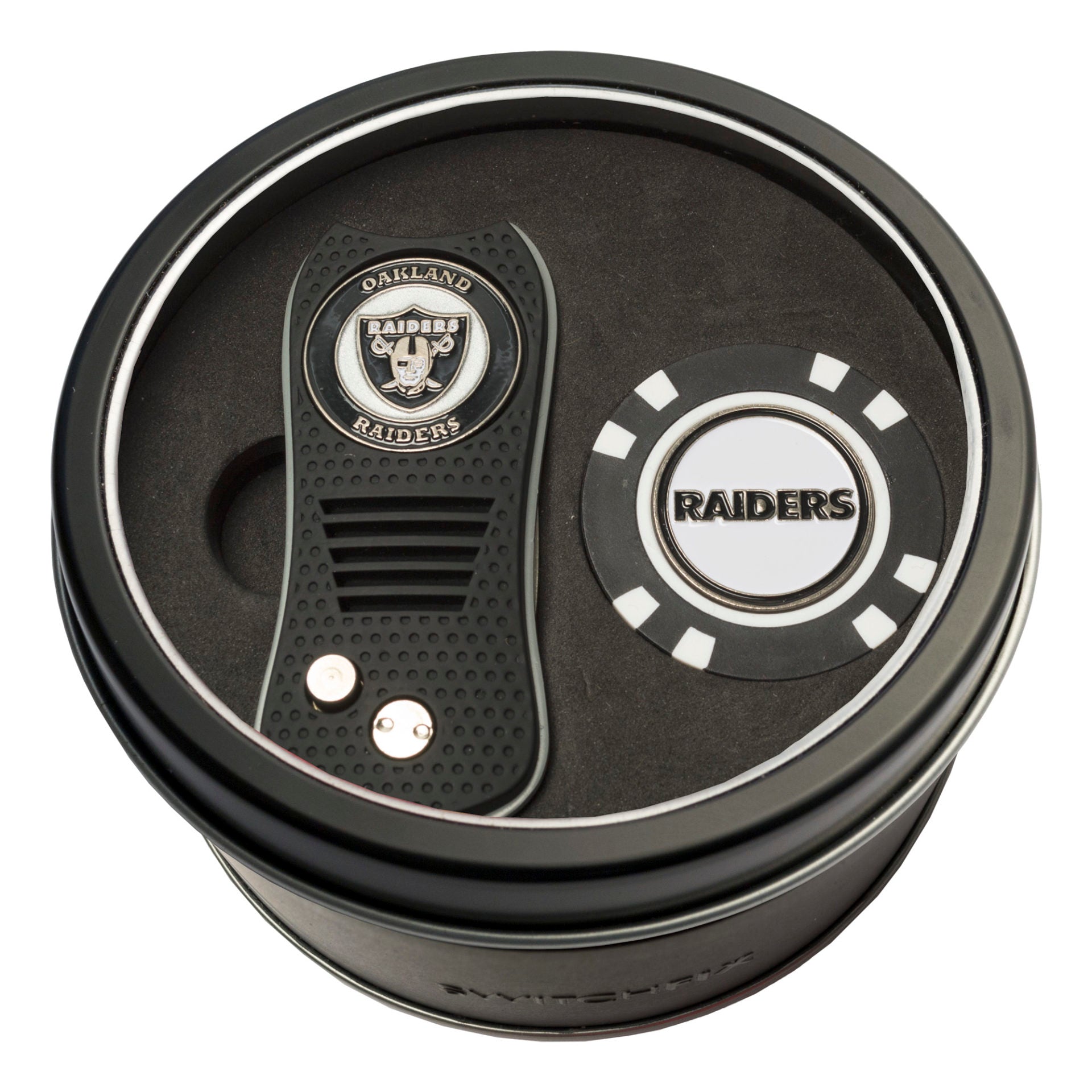 LAS VEGAS RAIDERS SWITCH CHIP TIN