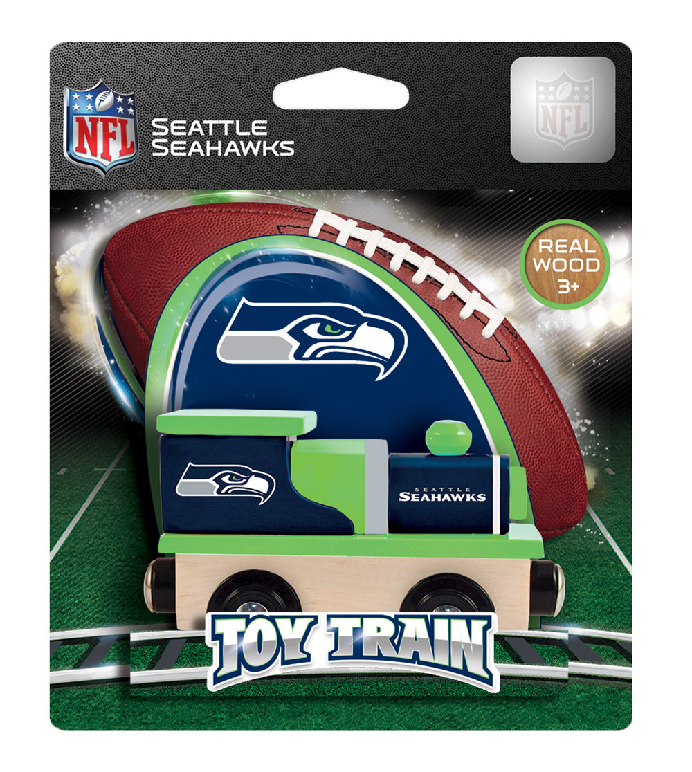 Seattle Seahawks Wood Train Engine