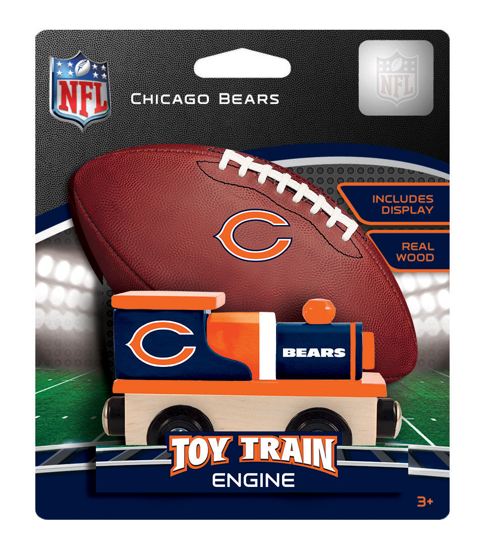 Chicago Bears Wood Train Engine