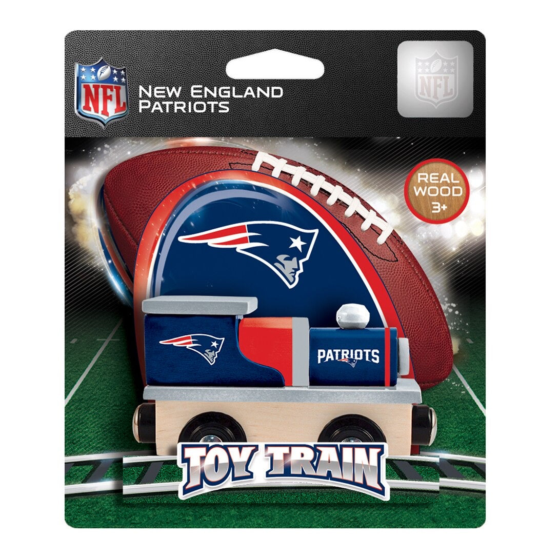 New England Patriots Wood Train Engine