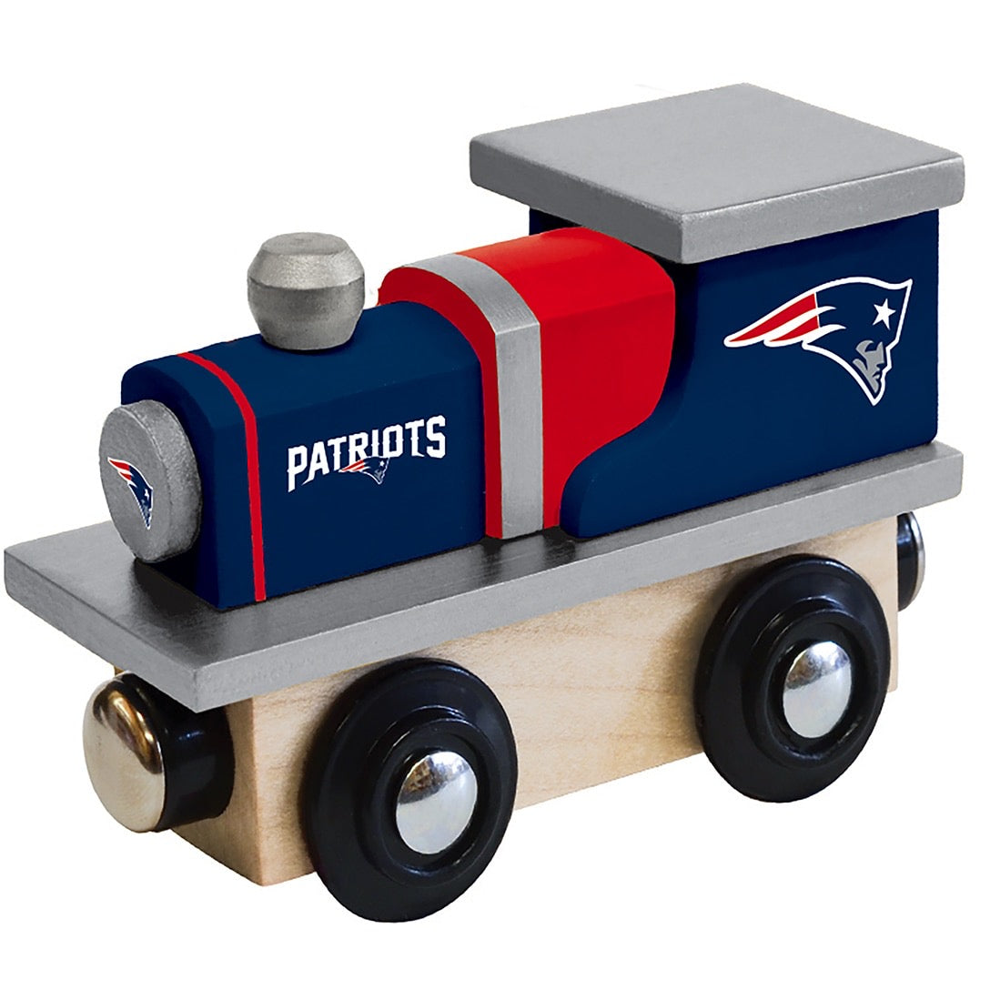 New England Patriots Wood Train Engine