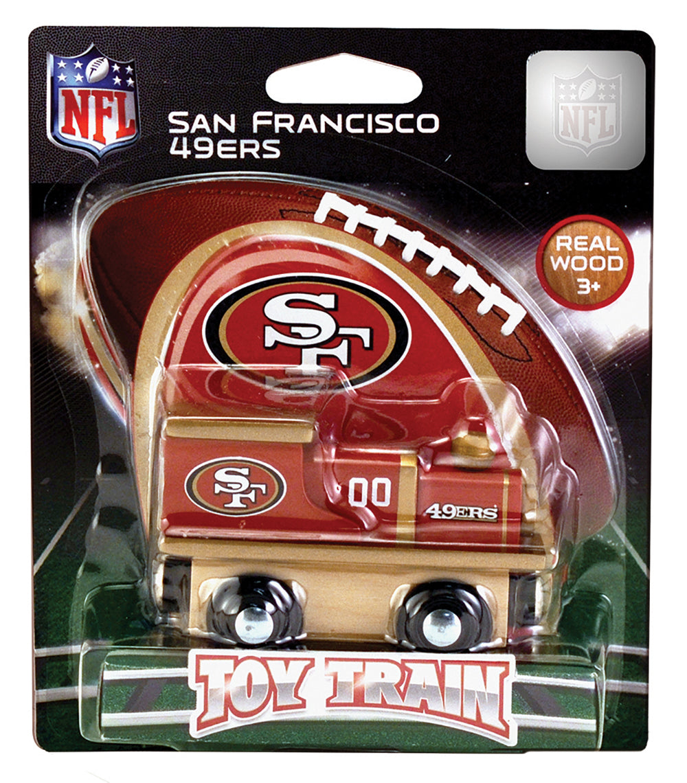 San Francisco 49ers Wood Train Engine