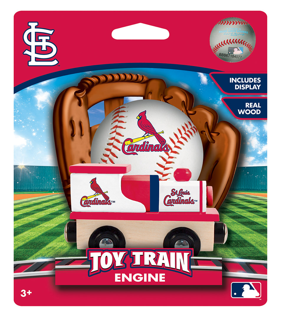 St. Louis Cardinals Wood Train Engine