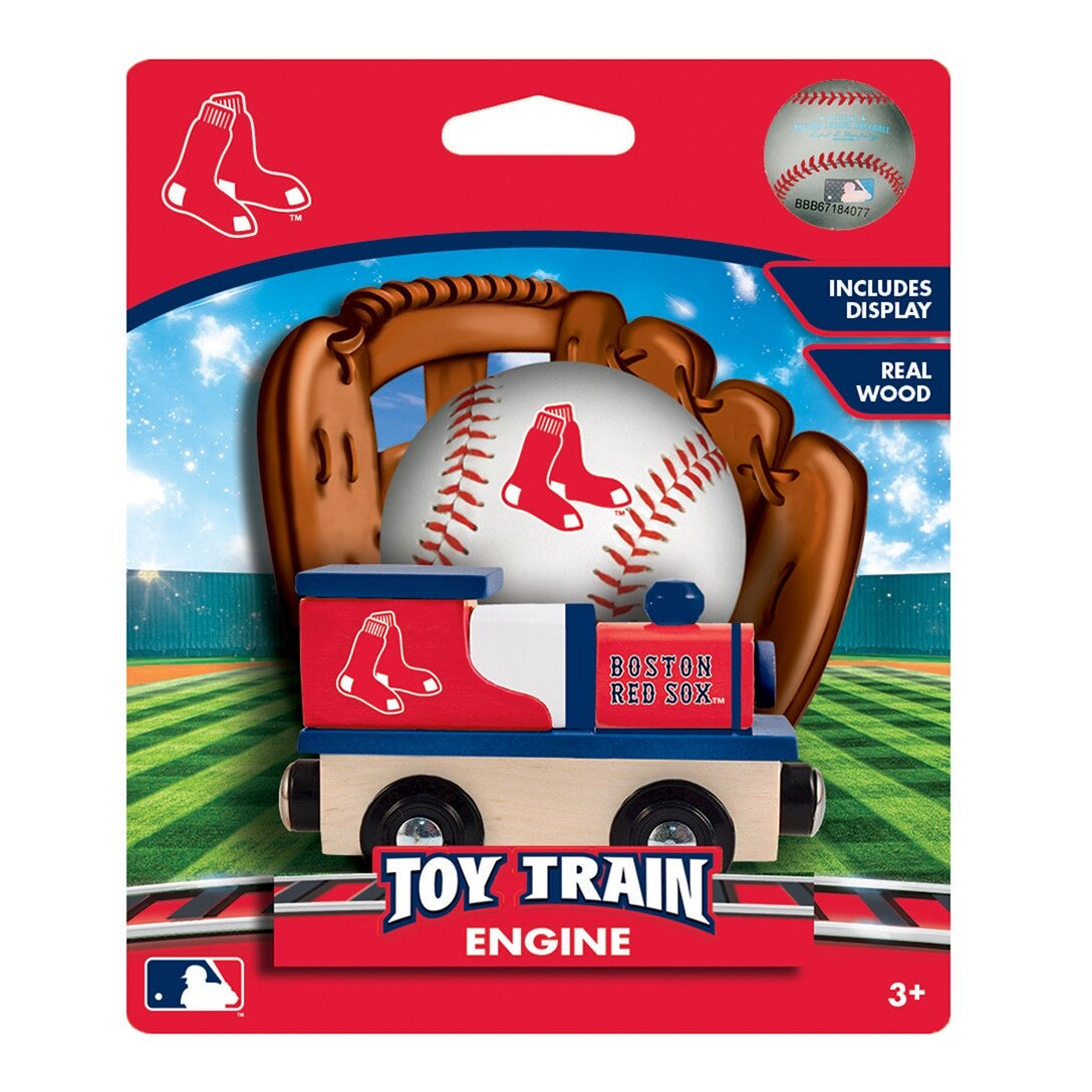 Boston Red Sox Wood Train Engine