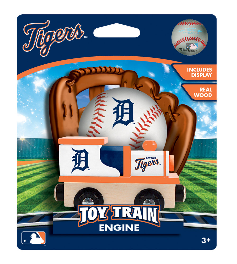 Detroit Tigers Wood Train Engine