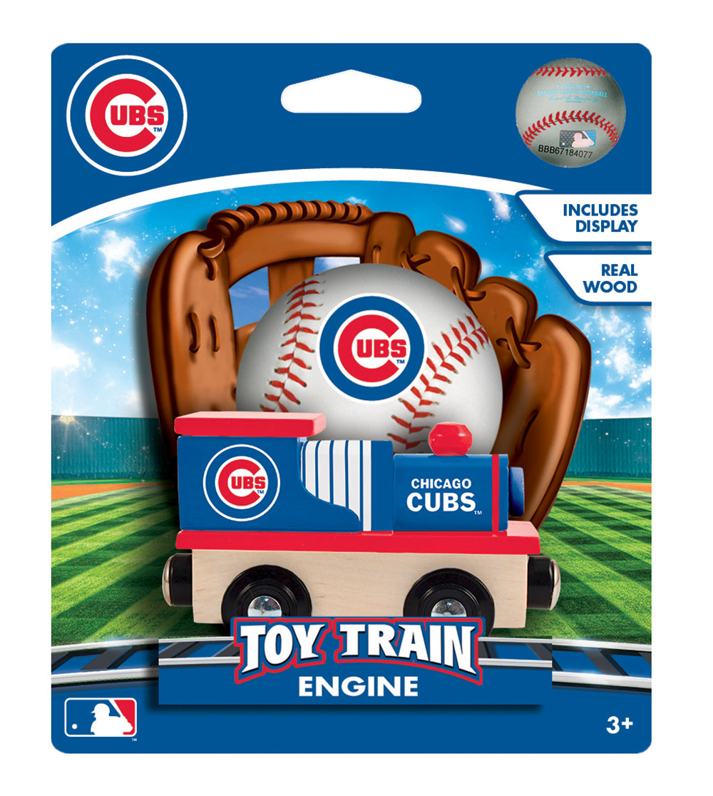 Chicago Cubs Wood Train Engine