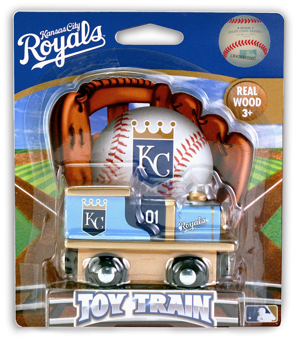 Kansas City Royals Wood Train Engine