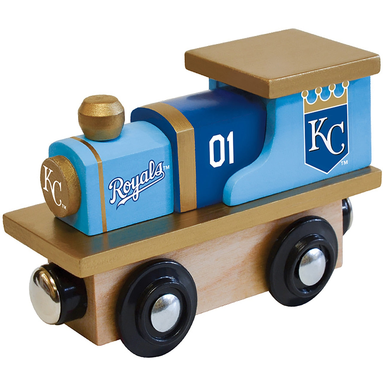 Kansas City Royals Wood Train Engine