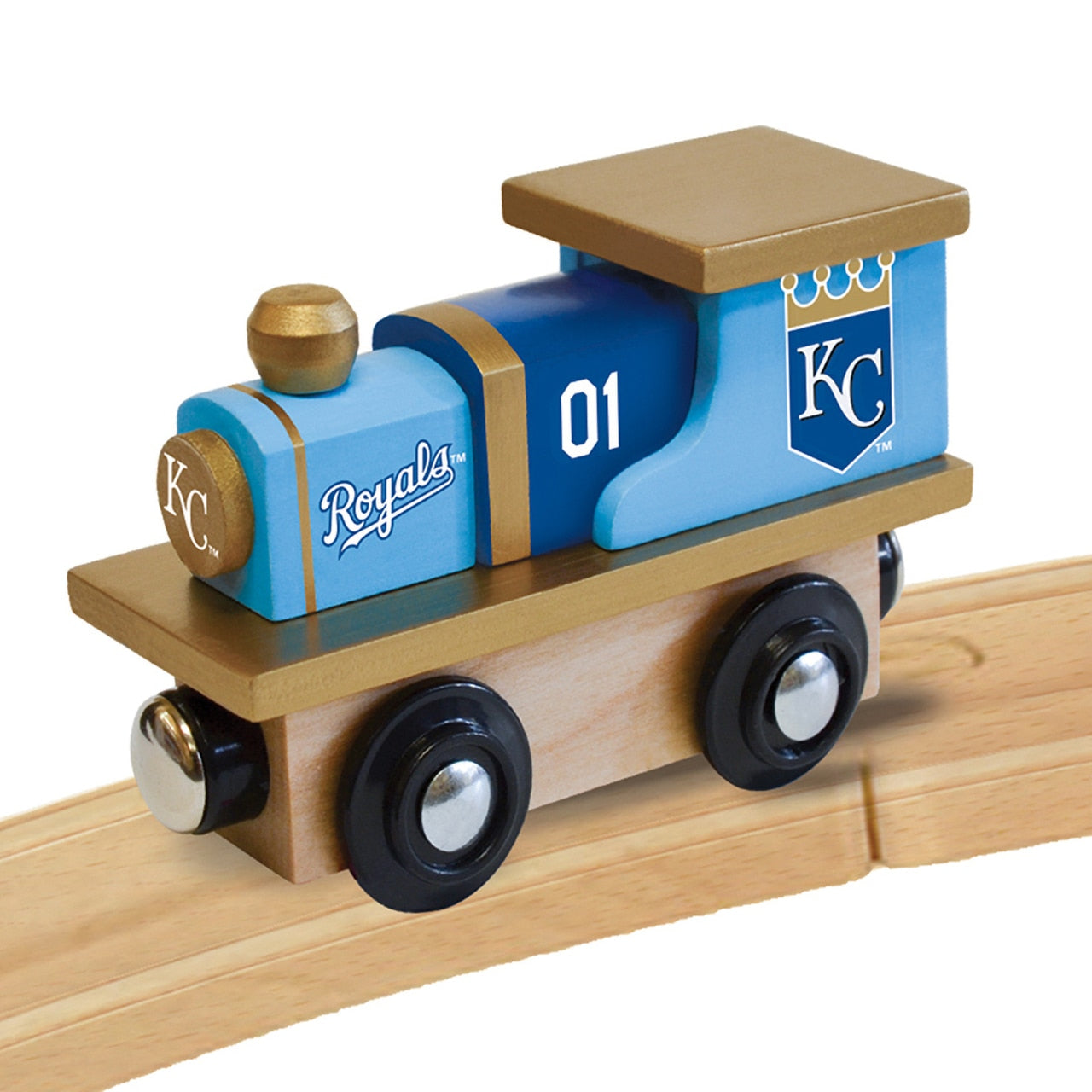 Kansas City Royals Wood Train Engine