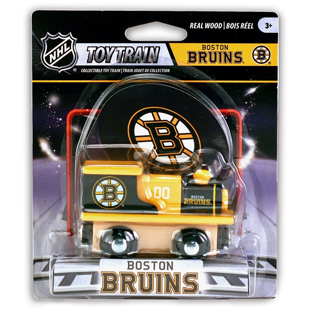 Boston Bruins Wood Train Engine