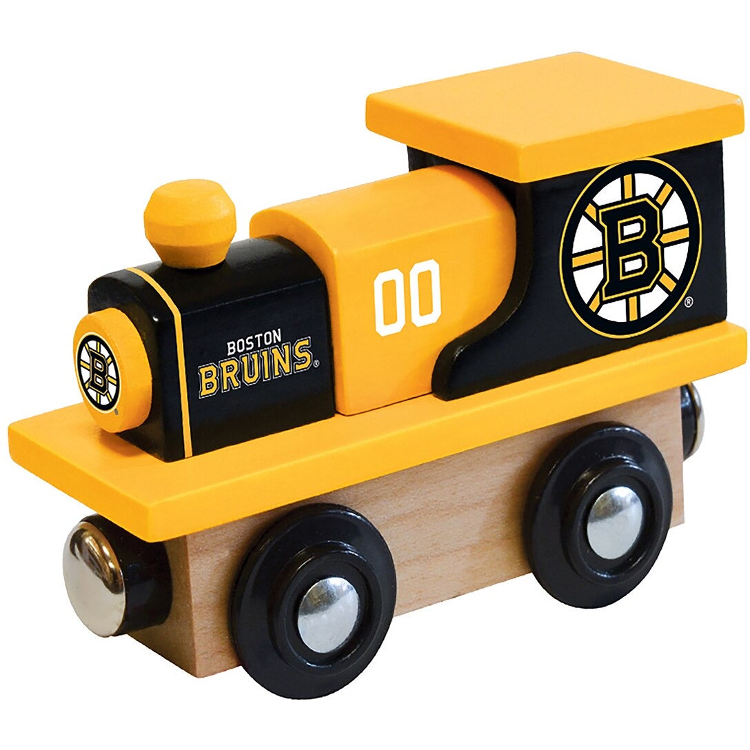 Boston Bruins Wood Train Engine