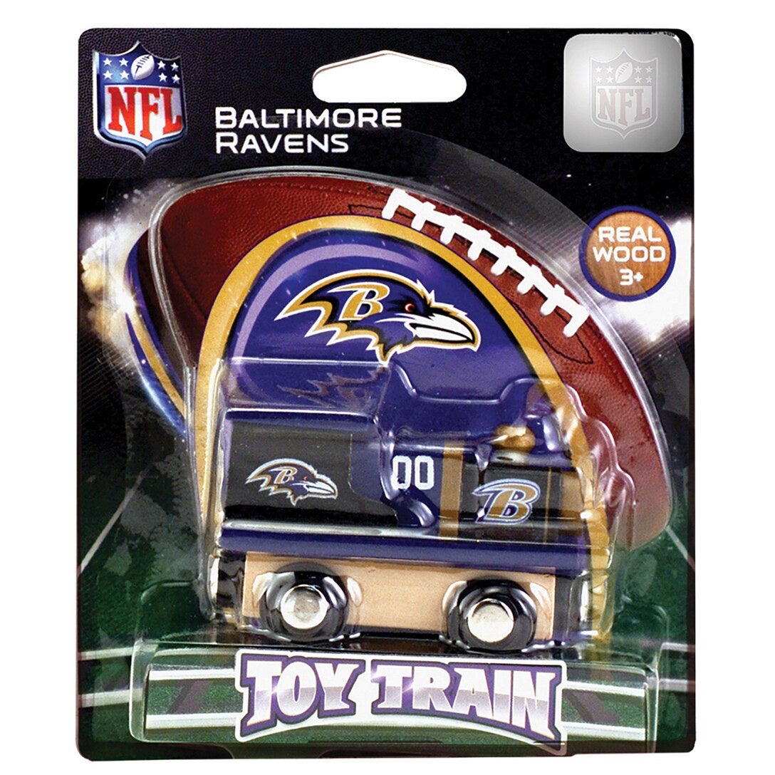 Baltimore Ravens Wood Train Engine