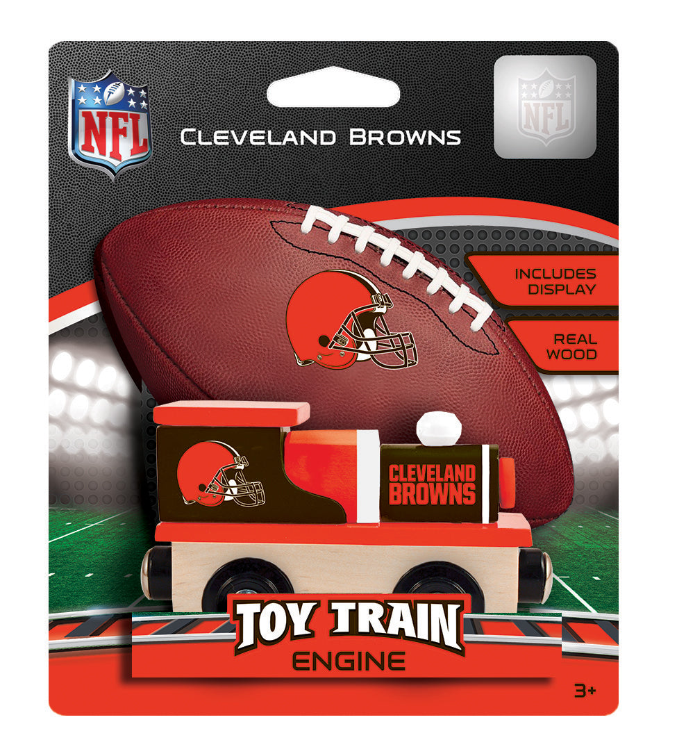 Cleveland Browns Wood Train Engine