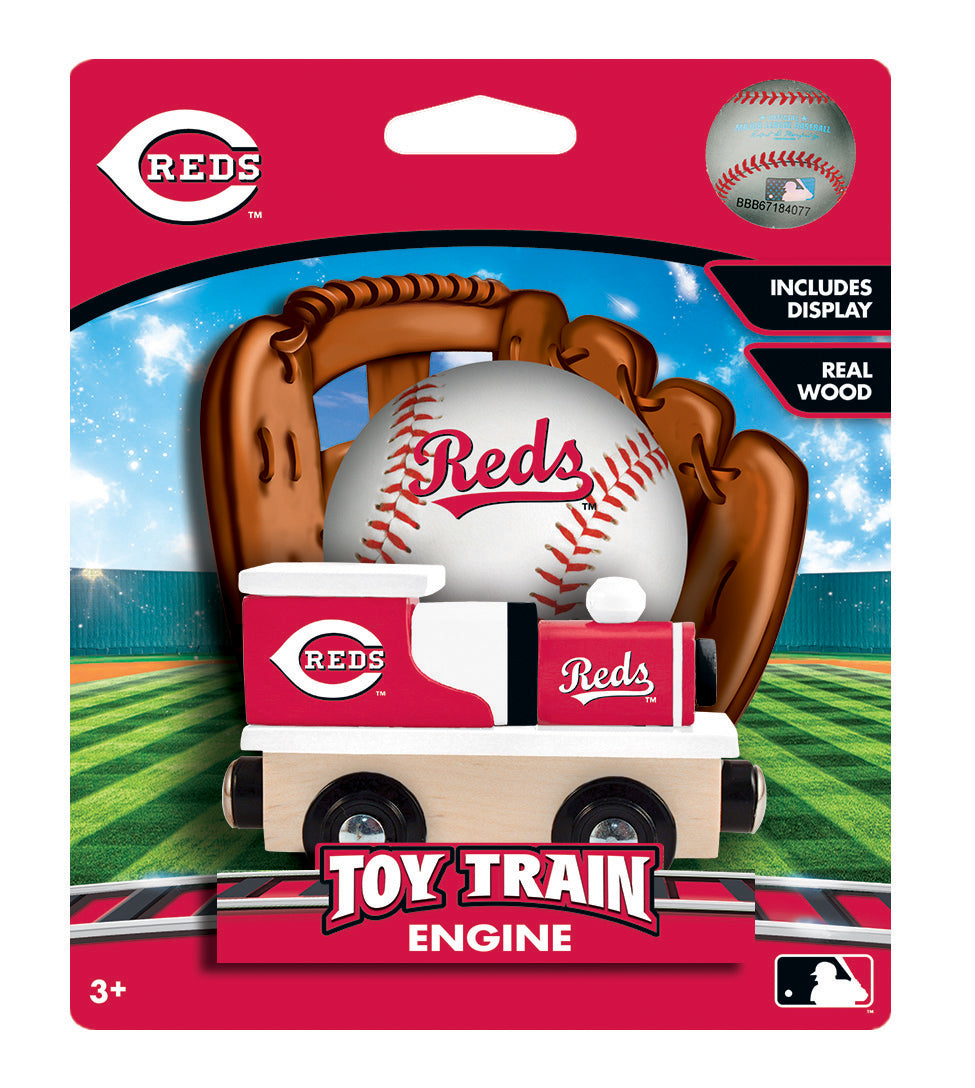 Cincinnati Reds Wood Train Engine