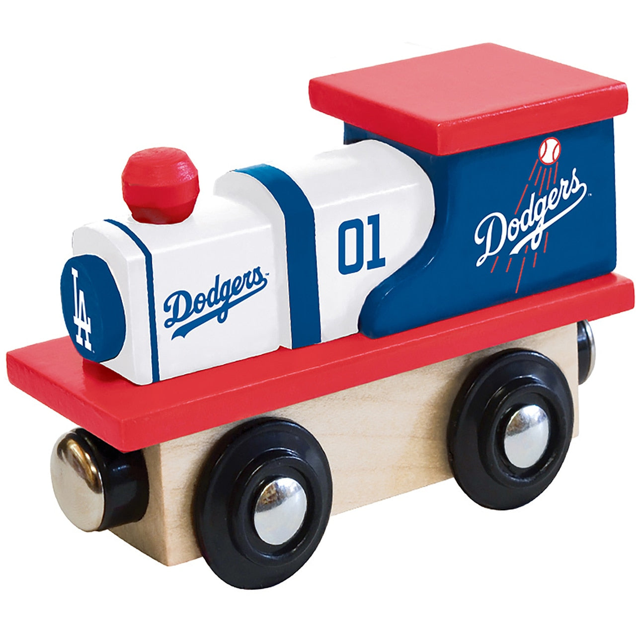 Los Angeles Dodgers Wood Train Engine