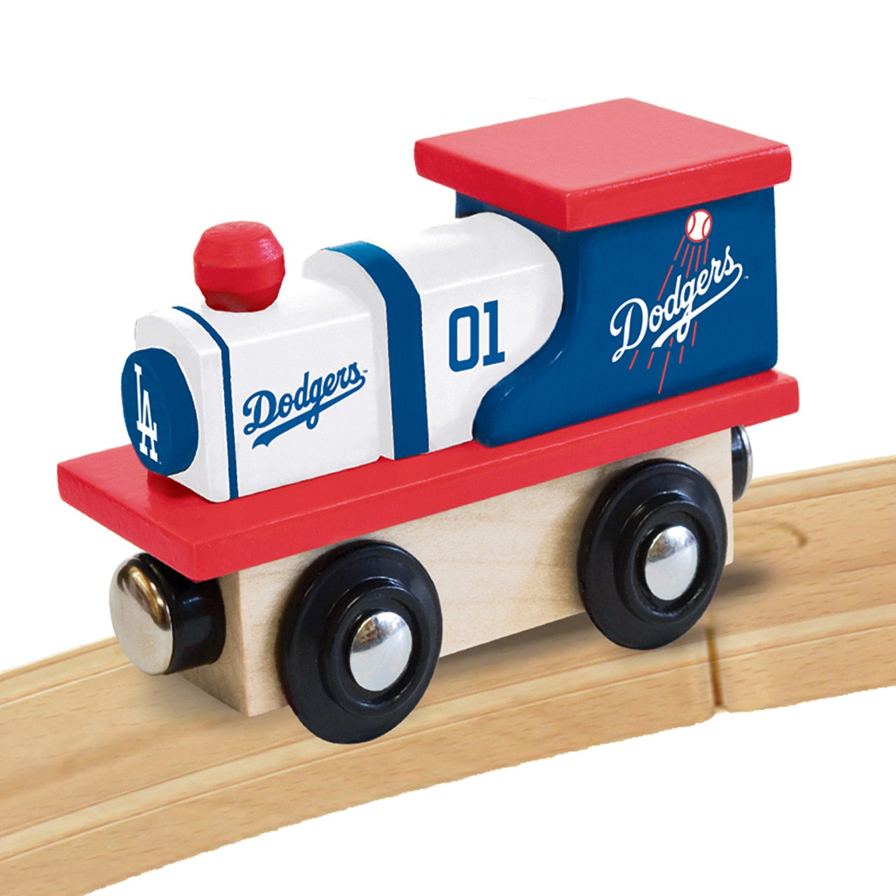 Los Angeles Dodgers Wood Train Engine