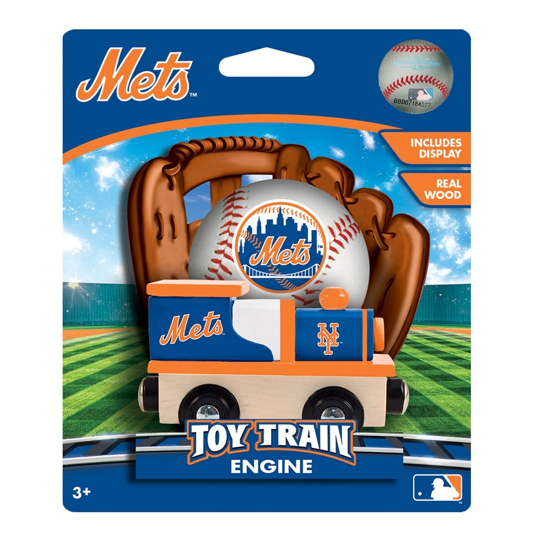 New York Mets Wood Train Engine