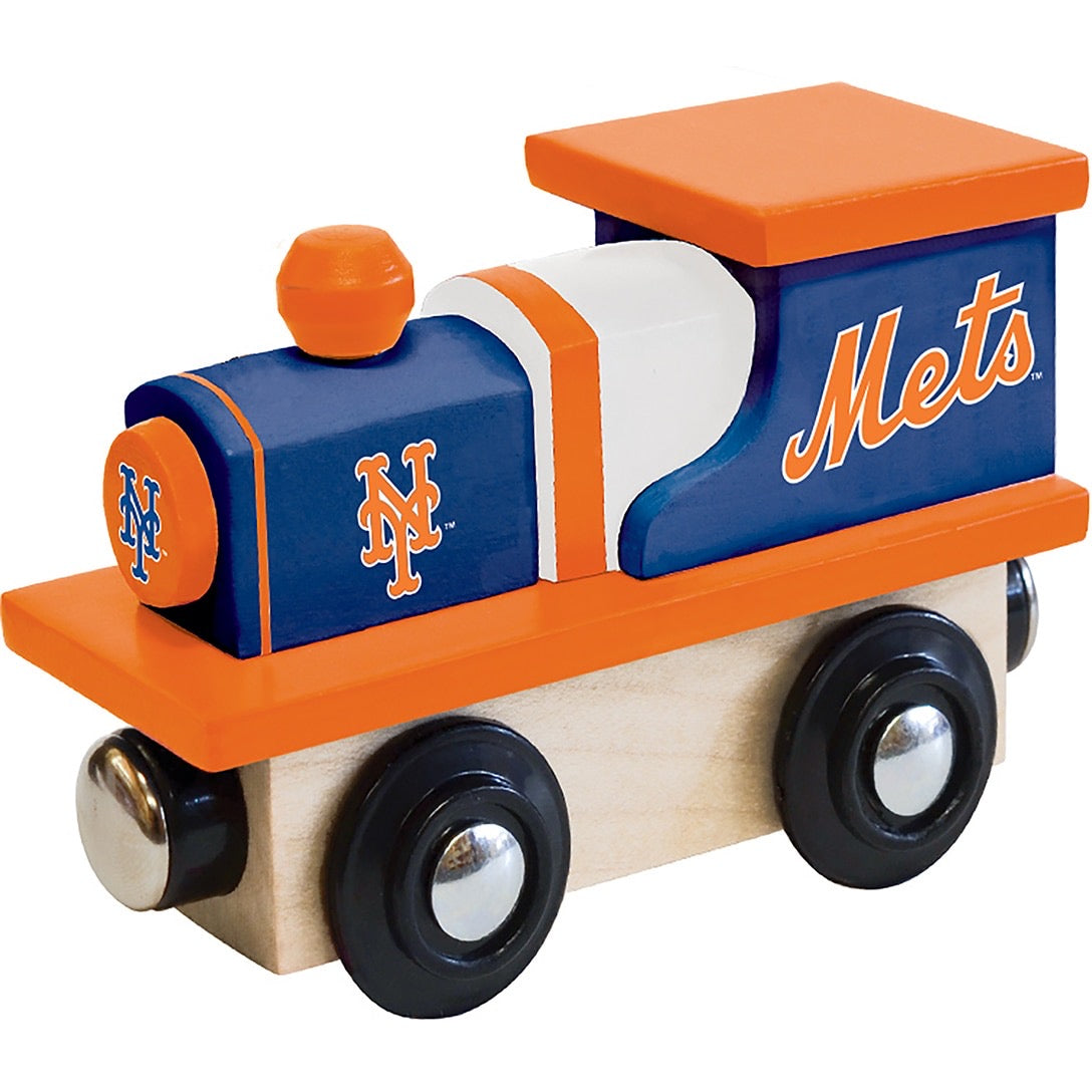 New York Mets Wood Train Engine