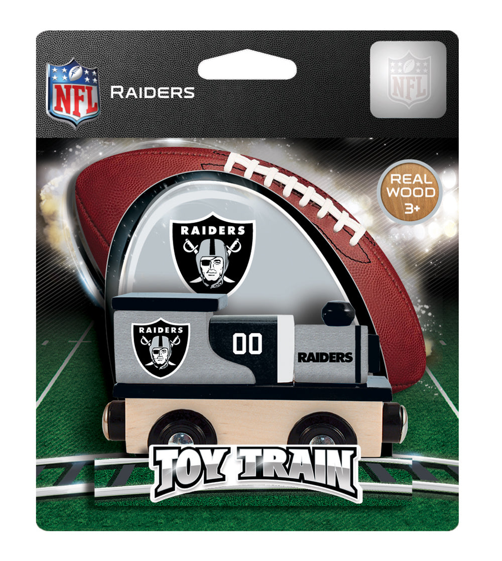 Las Vegas Raiders Wood Train Engine