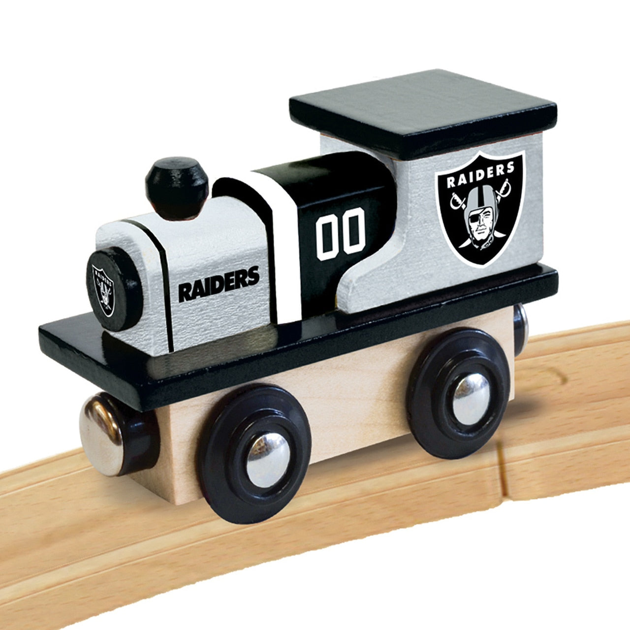 Las Vegas Raiders Wood Train Engine