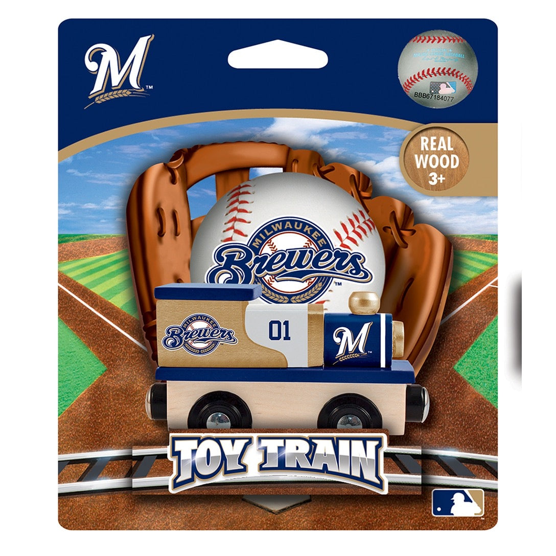 Milwaukee Brewers Wood Train Engine