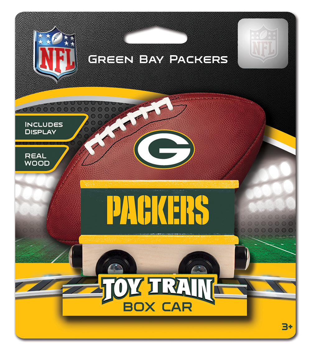 Green Bay Packers Wood Train Box Car