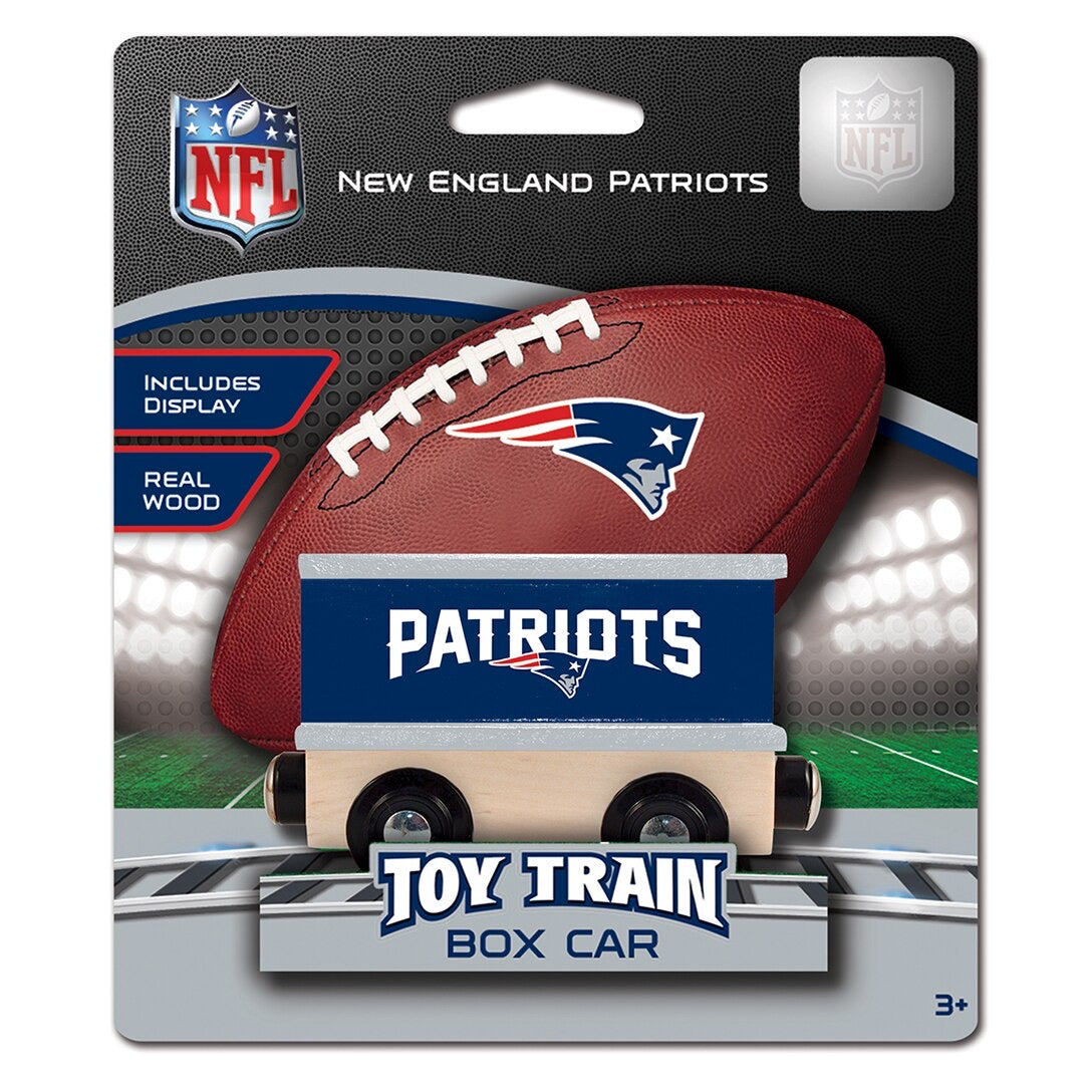 New England Patriots Wood Train Box Car