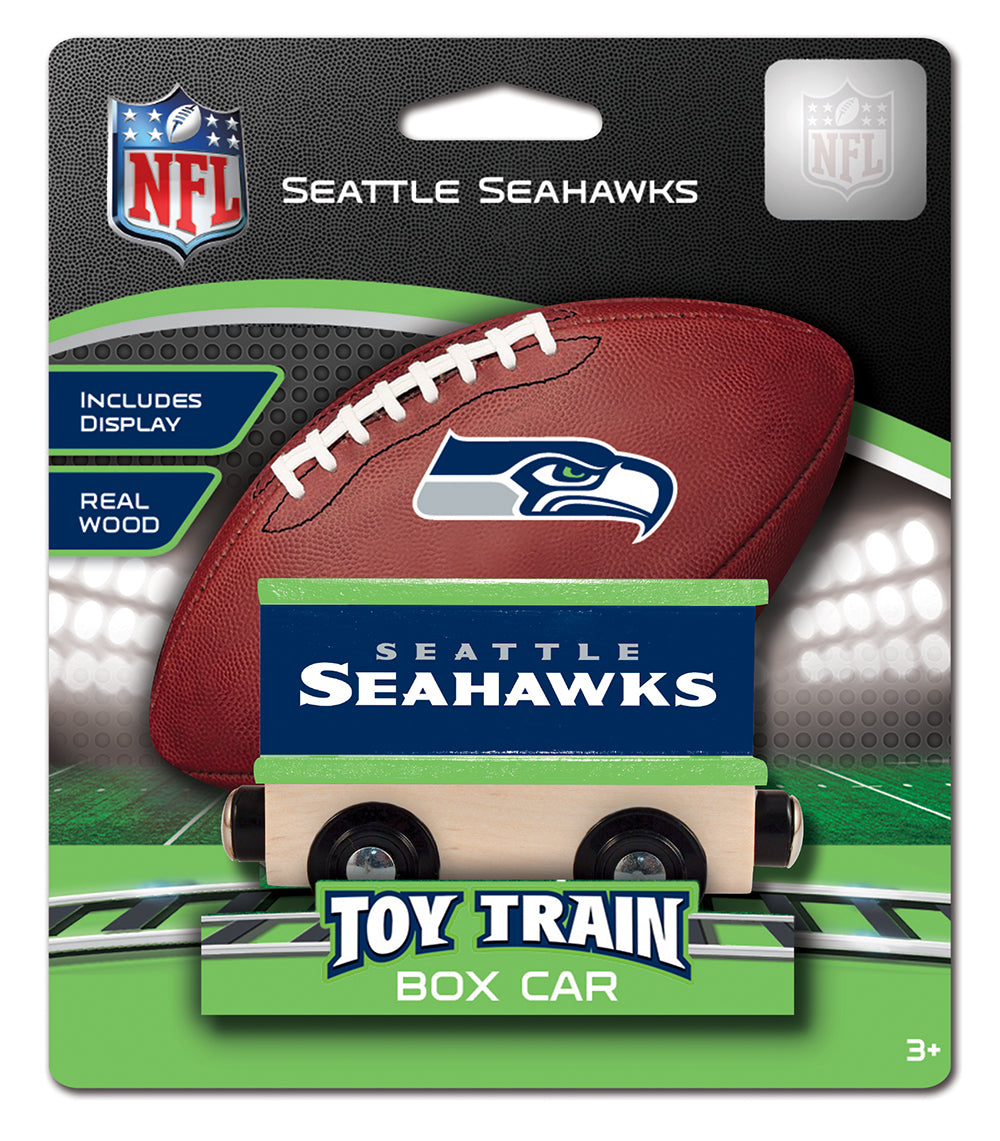 Seattle Seahawks Wood Train Box Car