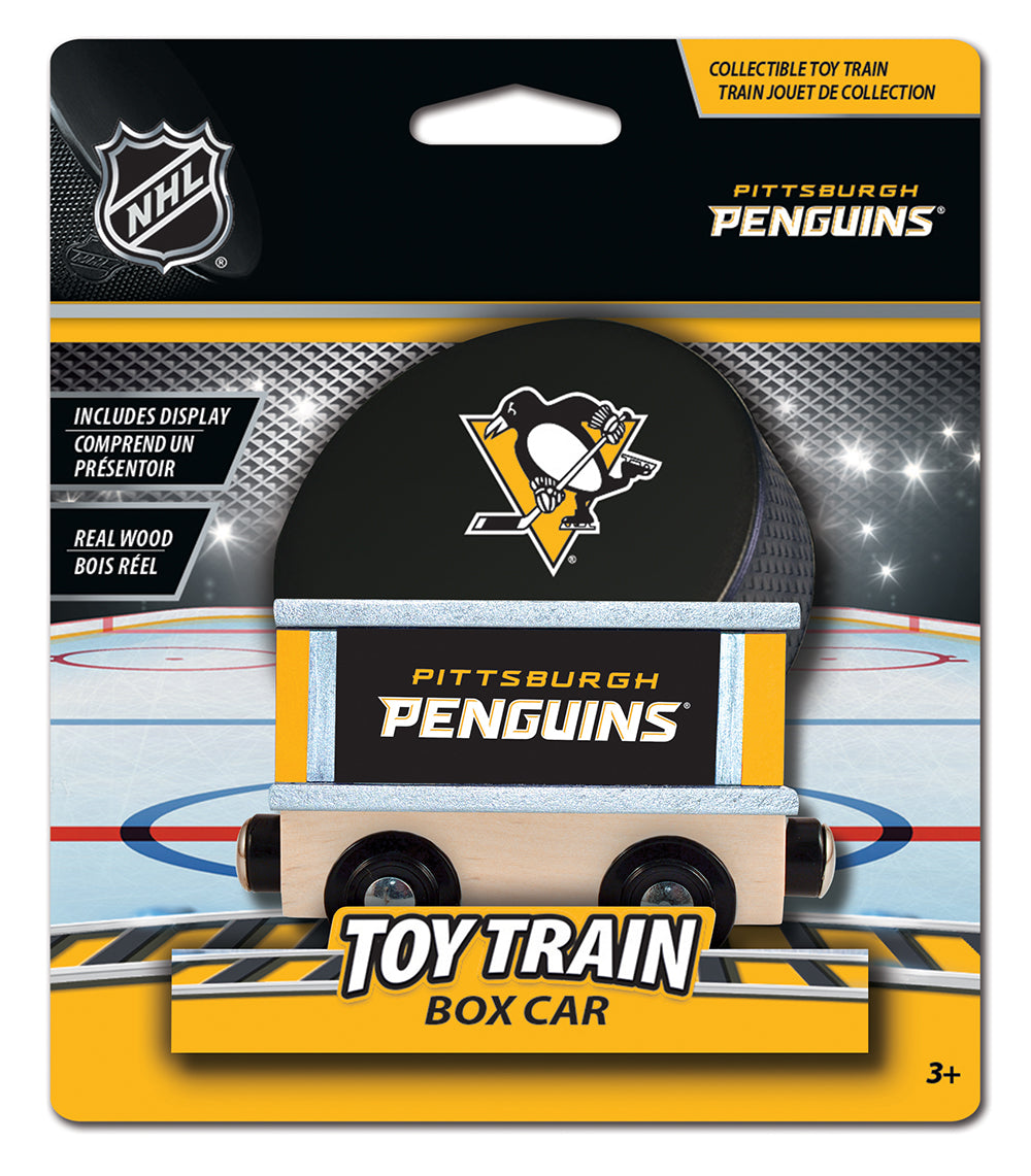 Pittsburgh Penguins Wood Train Box Car