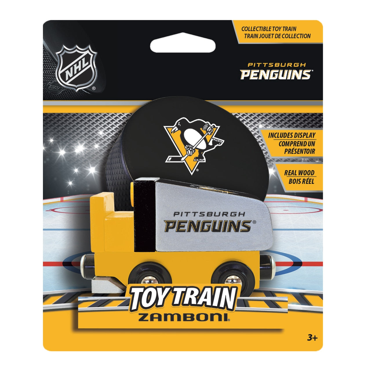 Pittsburgh Penguins Wood Train Zamboni