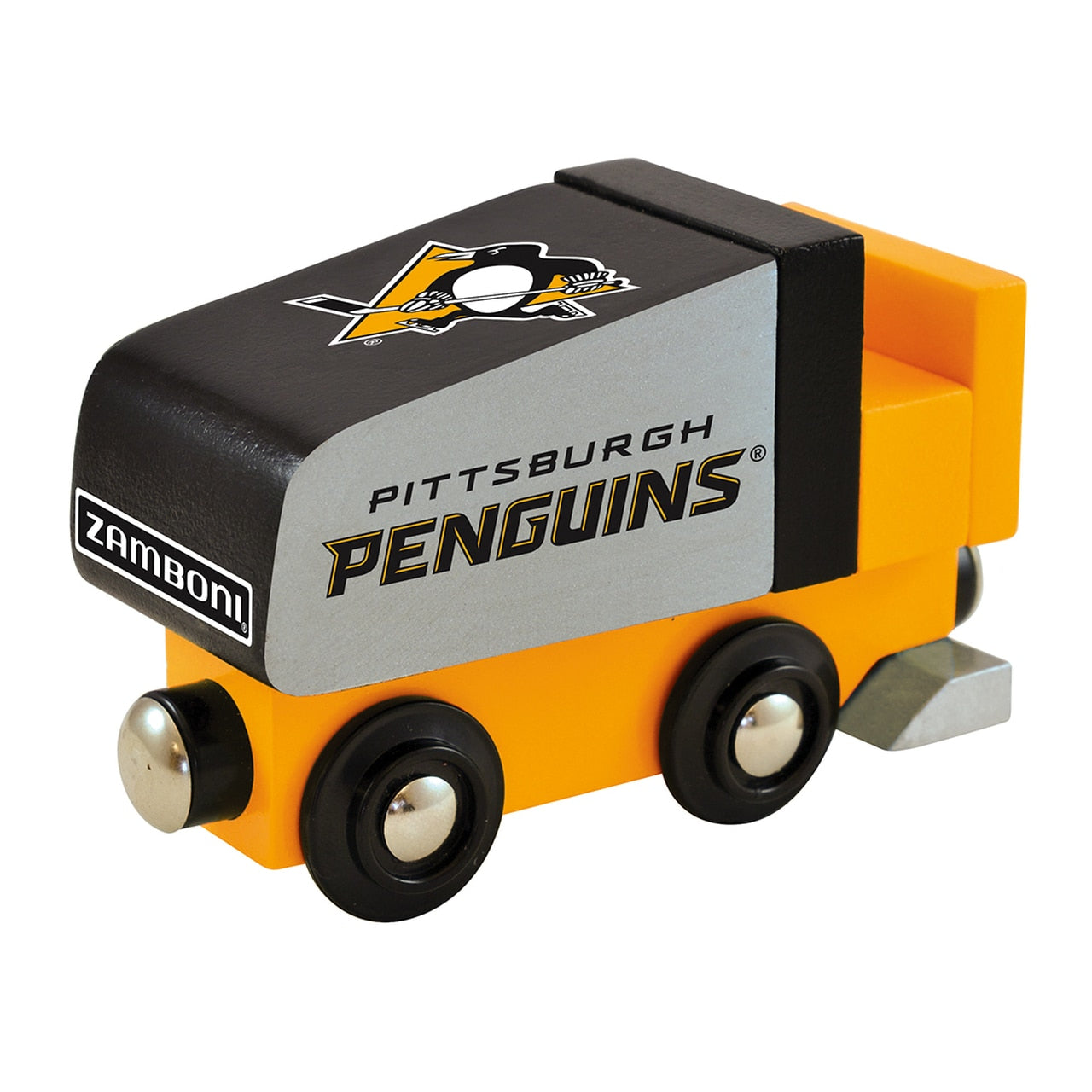 Pittsburgh Penguins Wood Train Zamboni