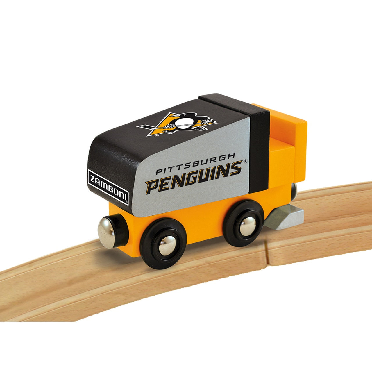 Pittsburgh Penguins Wood Train Zamboni