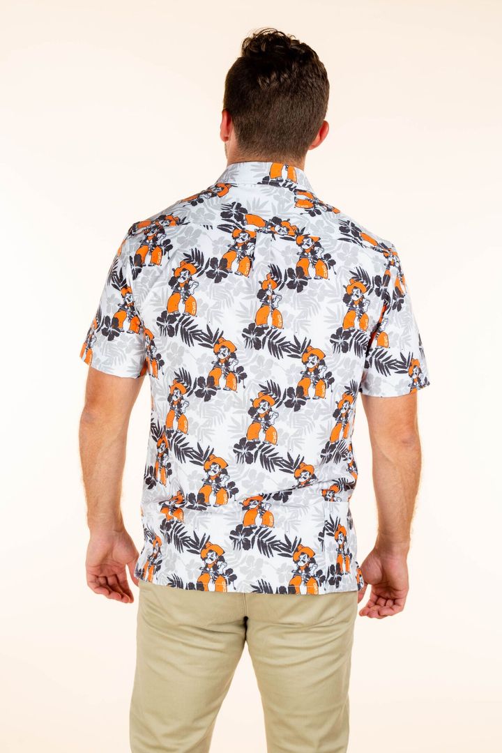 The Oklahoma State Styler | Men's Pistol Pete Hawaiian Shirt