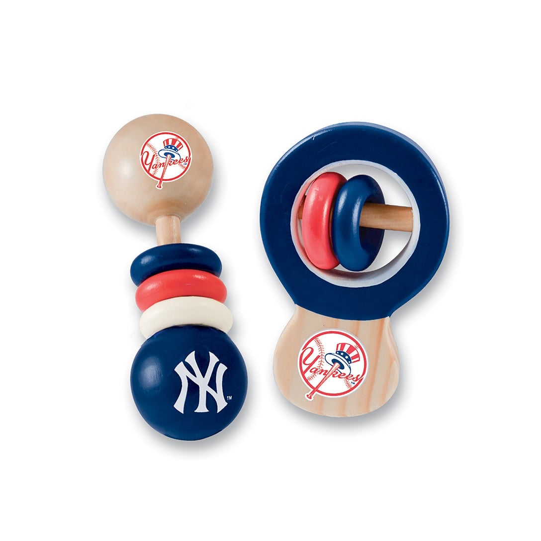 New York Yankees Wood Rattle Set