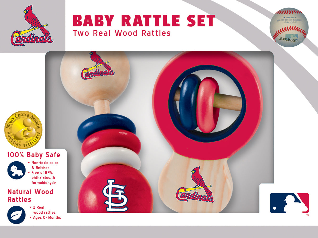 St. Louis Cardinals Wood Rattle Set