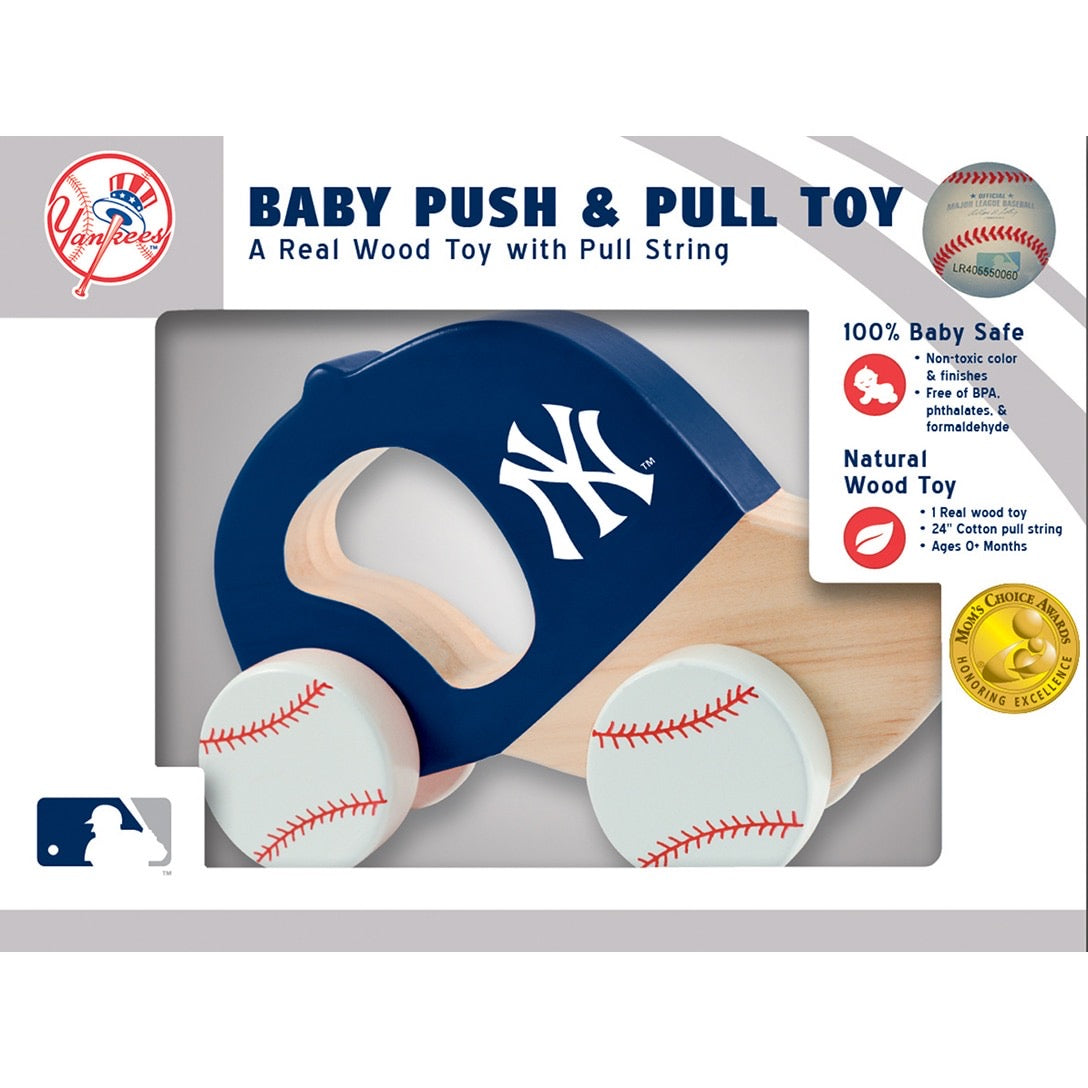 New York Yankees Wood Push & Pull Toy