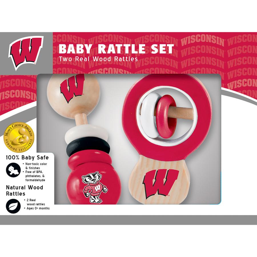 Wisconsin Wood Rattle Set