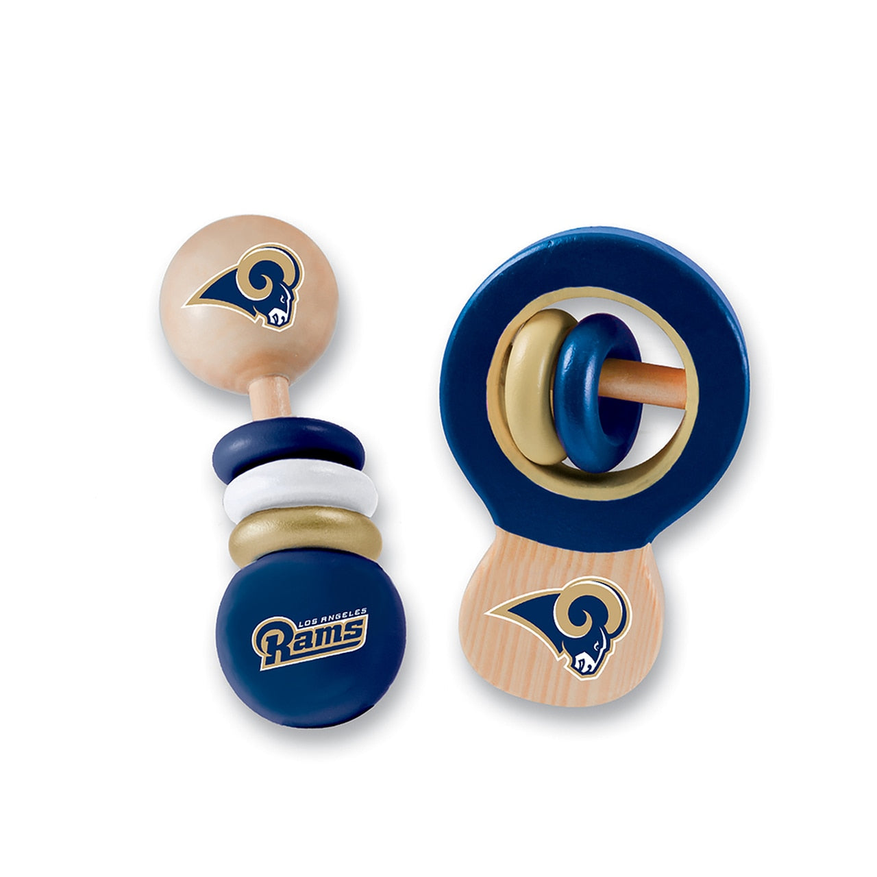 Los Angeles Rams Wood Rattle Set