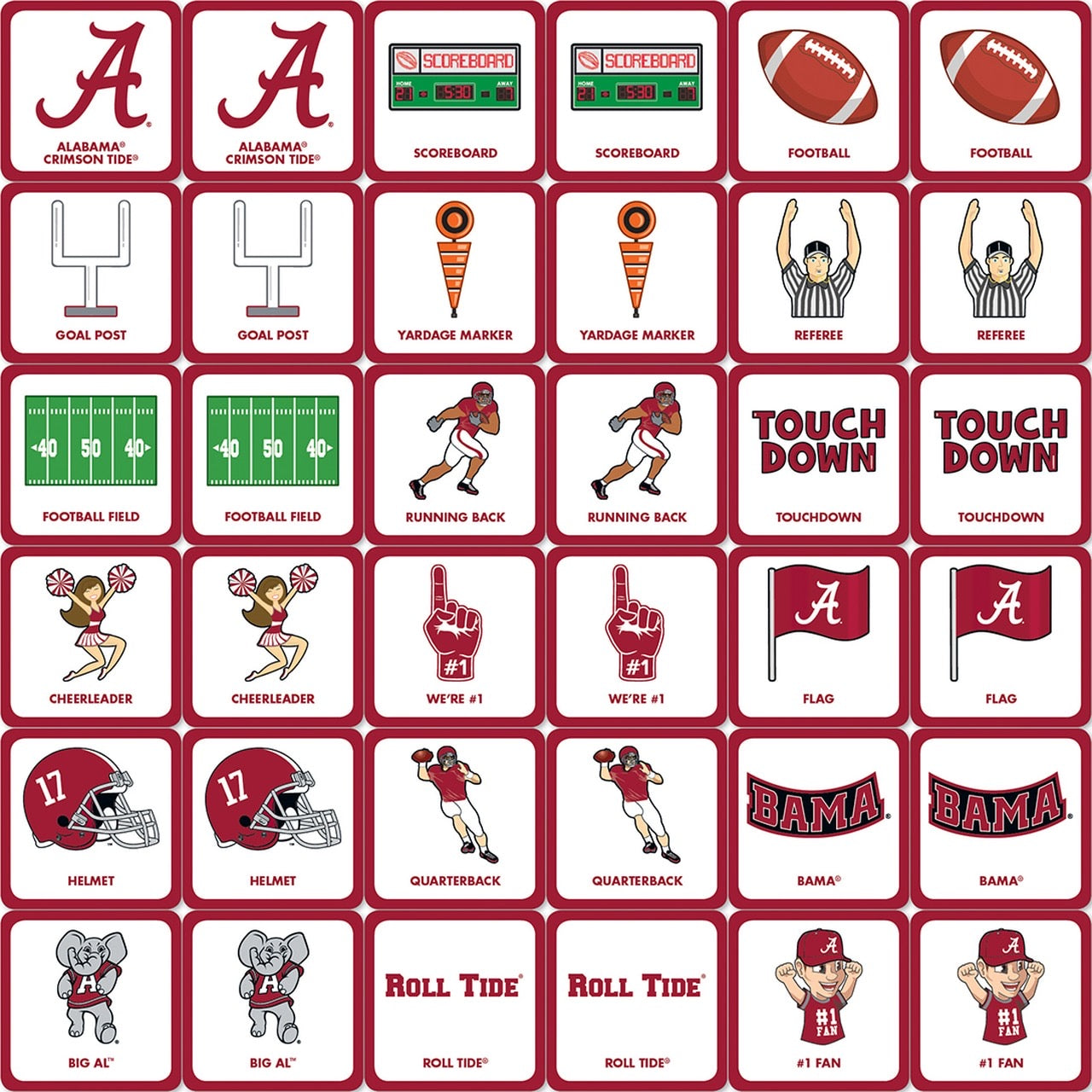 Alabama Matching Game