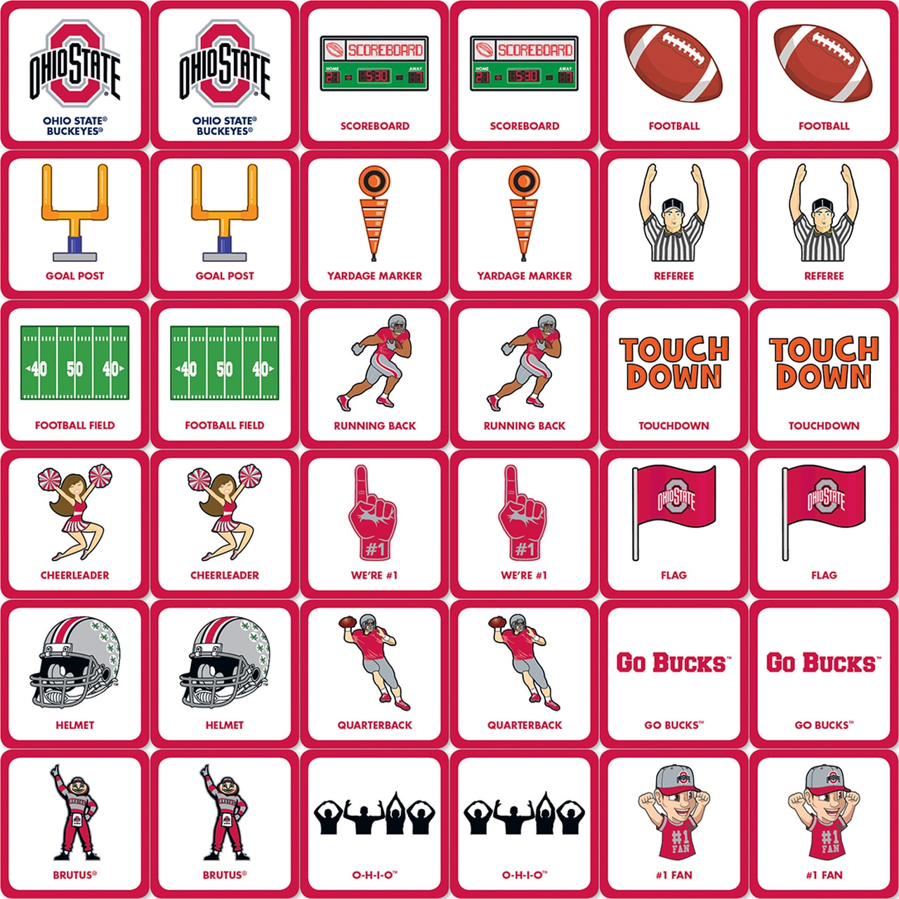 Ohio State Matching Game