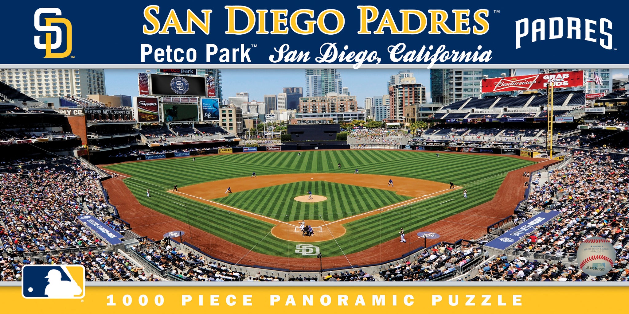 San Diego Padres 1000pc Panoramic Puzzle