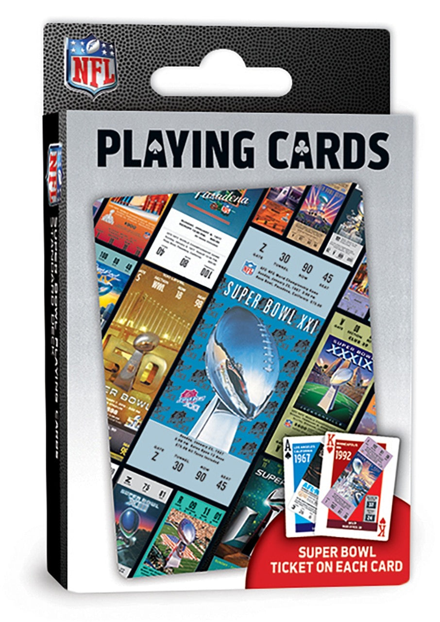 NFL Super Bowl Tickets Playing Cards