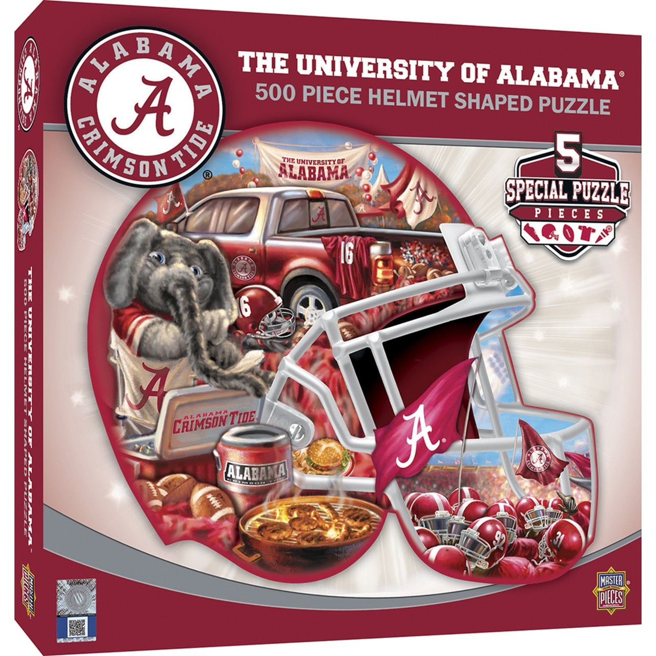 Alabama 500pc Helmet Shaped Puzzle